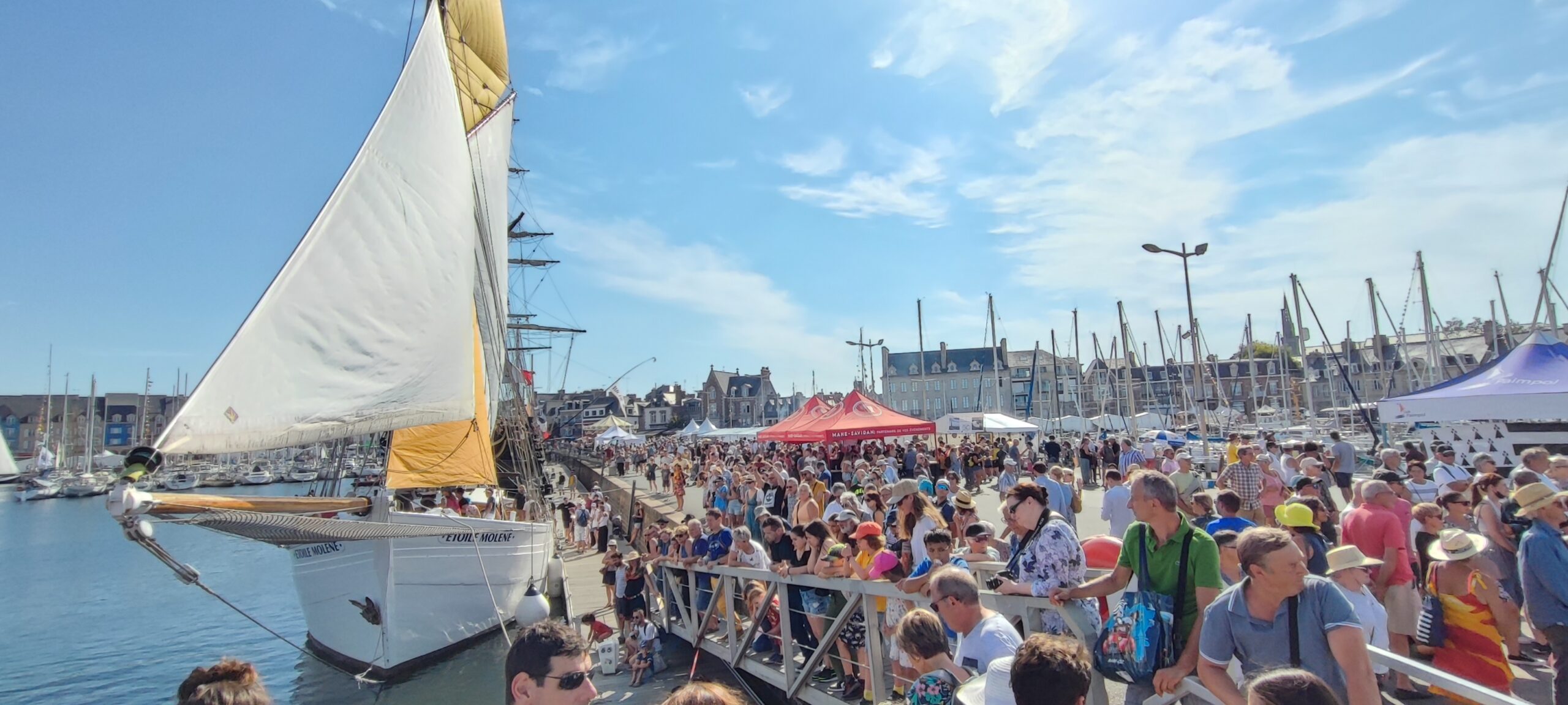 Fête des vieux gréements sur le port de PAimpol