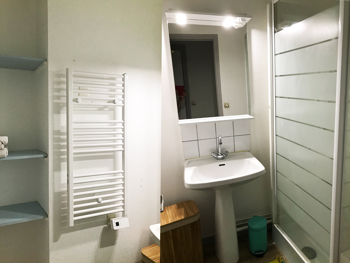 location appartement sur le port de paimpo - la salle de bain