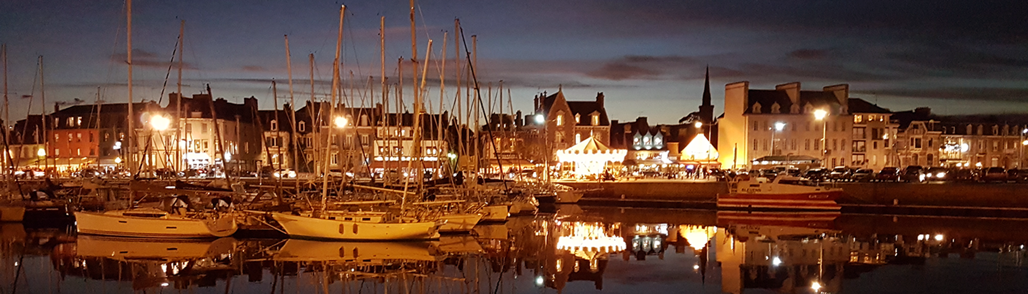 port de paimpol la nuit